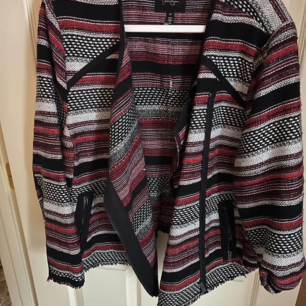 Jessica Simpson moto style jacket